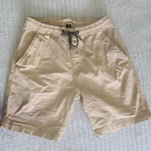 Michael Brandon Tan Flat Front Shorts